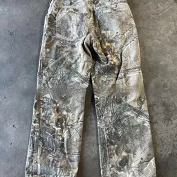 2024 vår och höst ny kamouflage casual denimbyxor, mäns cross-border nya mode trendiga raka jeans