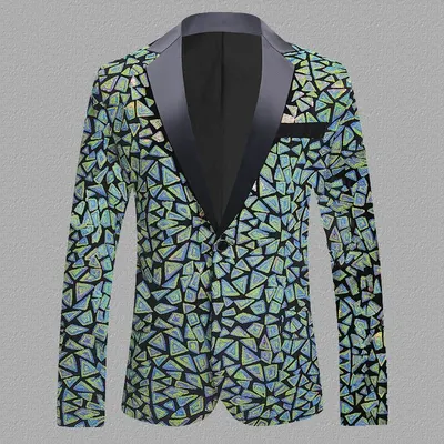 Sammet Herrens Sequins Föreställningsklänning