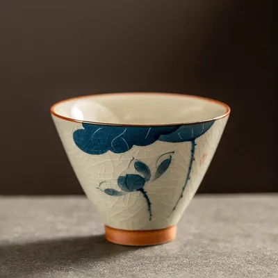 手描きティーカップ 磁器 カンフー茶器 茶碗