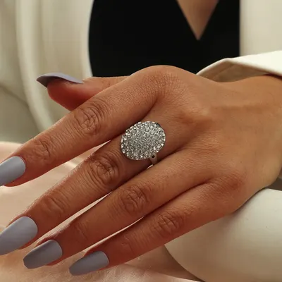 Anel de mulher de moda em liga de zircônia completa