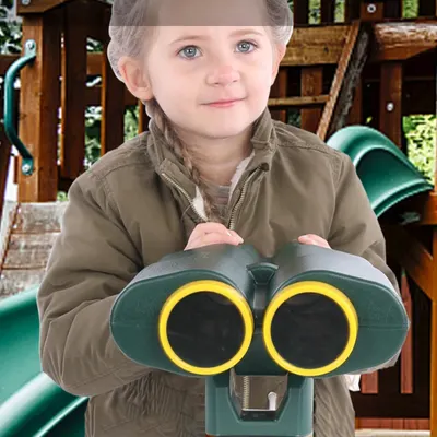 Juguete de plástico para ciencia y educación, telescopio de buceo binocular para niños