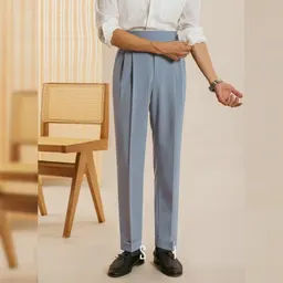Herrens nionde byxor i haremstil, fashionabel märkessydd draperad kostymbyxa