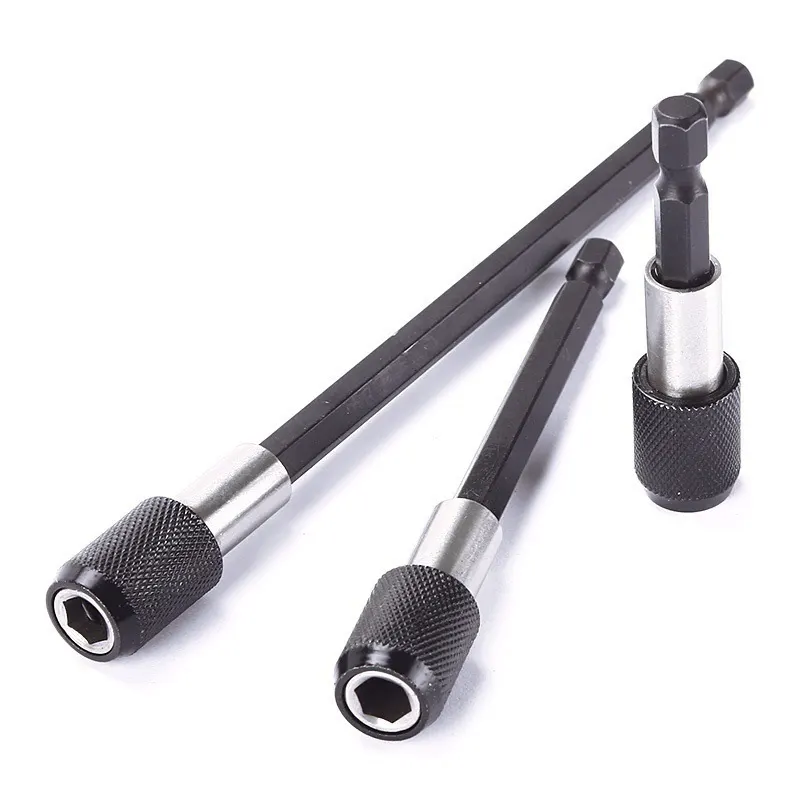 Conector extensível auto-travante de liberação rápida, com cabo hexagonal e tampa preta