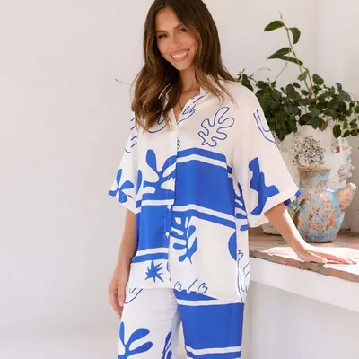 Conjunto novo e casual com lapela para senhora, personalizado