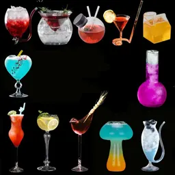 高ホウケイ酸クリエイティブカクテルグラストーテムグラス