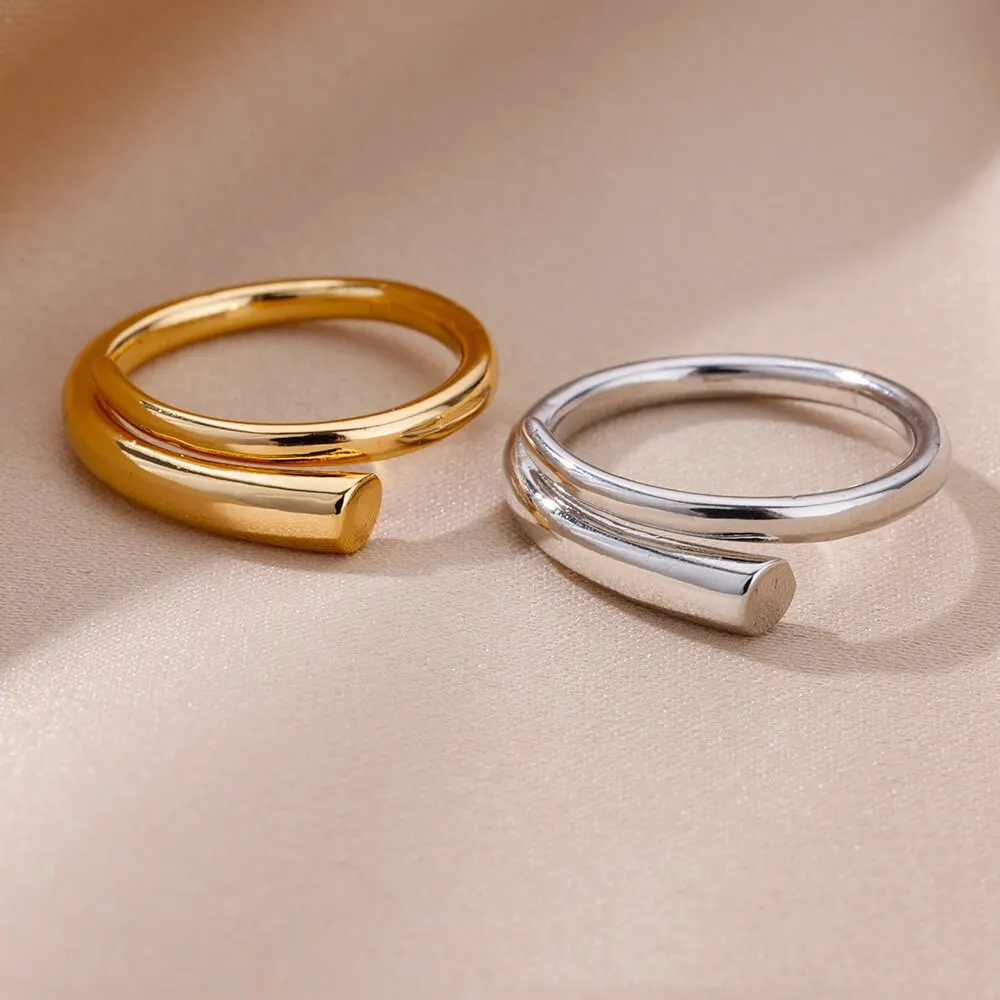 Anel simples, pulseira de zircão de duas camadas, personalidade feminina