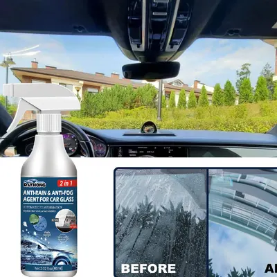 Spray Repelente de Chuva e Antiembaçante para Vidro de Carro
