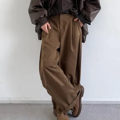 ゆったり カジュアル ロングパンツ メンズ