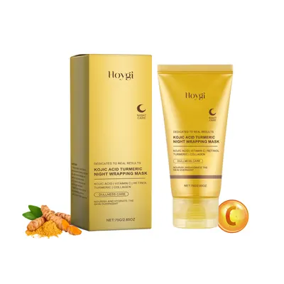 Máscara facial de açafrão e colagénio para arrancar