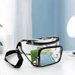 Bolsa de Cintura Transparente em PVC, para Desporto ao Ar Livre