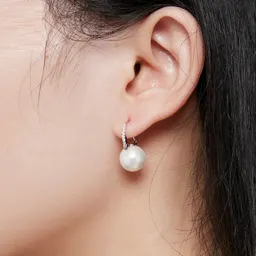 オリジナル スターリングシルバー S925 ファッション コミュータースタイル シンプル シェルパール イヤリング