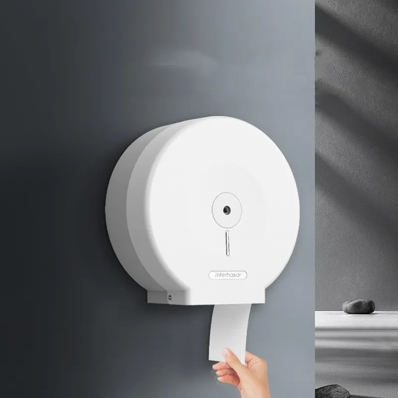 Suporte para rolo de papel higiénico público, sem perfuração, de parede