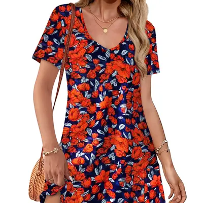 Vestido de Verão Feminino, Corte Solto