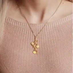 Collar de acero inoxidable con piedra de nacimiento y personalidad