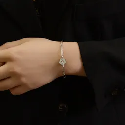 Pulseira Versátil Aço Titânio Revestida a Ouro 18K Jóia E124