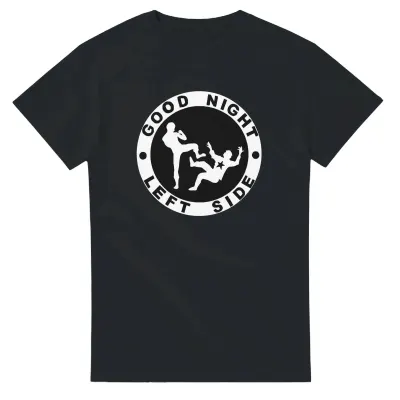 Rundhalsad lös sommar- och vår-t-shirt av kardad bomull