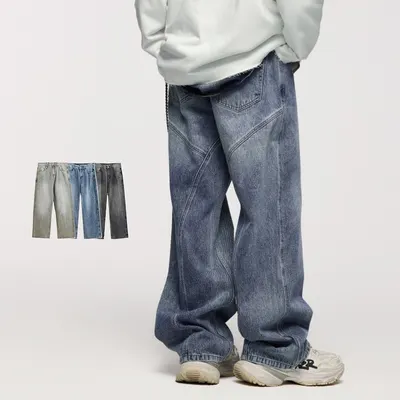 Calças casuais largas de moda streetwear