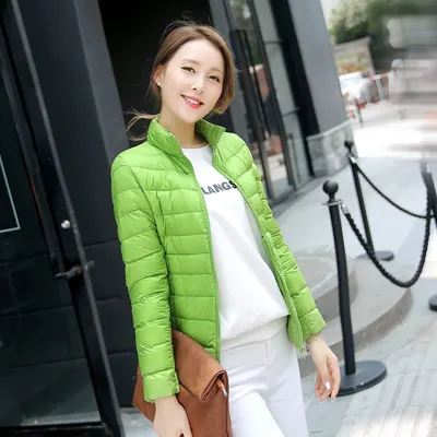 2024新款轻薄立领羽绒服轻薄款女式修身大码轻便外套韩版显瘦外套