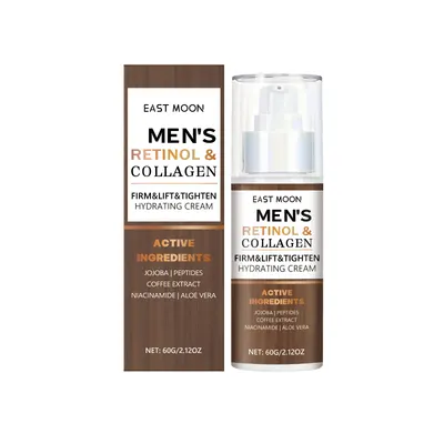 Creme hidratante com retinol e colagénio para homem