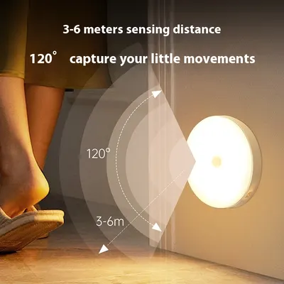 Wireless Smart Infrared Sensor Lamp Aisle Cabinet LED Small Night Lamp