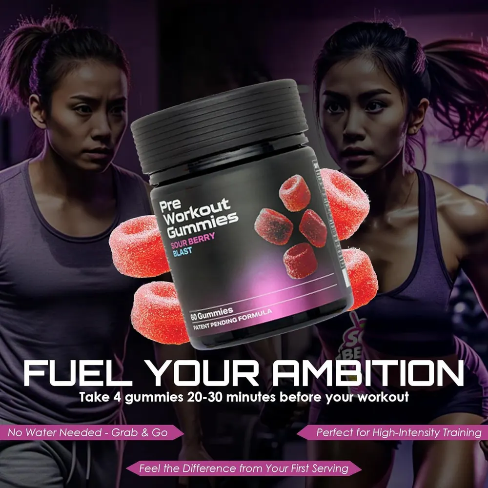 PRE-träningsgummi PRE Workout Gummies
