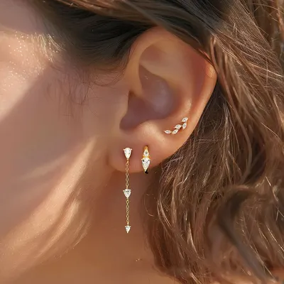 S925 sterlingsilver, moristisk stil, gren- och bladörhängen för kvinnor, prisvärd lyxmode