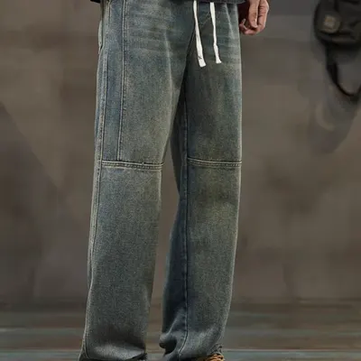 Amerikansk stil rak lös vår modebrands pojkoverall