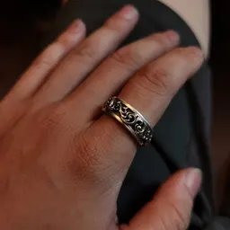 Anillo de Plata 925 Hecho a Mano con Marcassita para Parejas