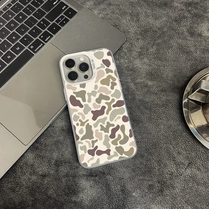 ヴィンテージ レオパード柄 クリエイティブフロスト スマホ保護ケース