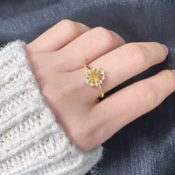 Högkvalitativt lätt lyxigt S925 sterlingsilver ring