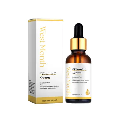West&Month Sérum Iluminador de Vitamina C: Atenúa Manchas Oscuras, Unifica el Tono, Refina los Poros