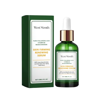 Sérum Firmante West&Month: Ácido Hialurónico, Vitamina B5, Centella Asiática, Reduz Rugas, Aumenta a Elasticidade, Repara a Barreira, Uniformiza o Tom, Brilho Radiante