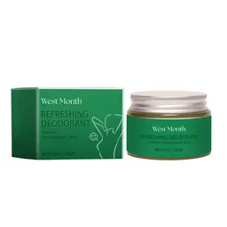 Bálsamo Refrescante Desodorizante West&Month: Treinos Sem Preocupações, Aroma Duradouro, Adeus ao Odor