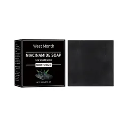 Sabonete de limpeza com carvão de bambu West&Month: Aloe vera e vitamina C para limpeza profunda e hidratação