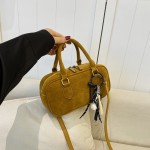 Maillard suede bowling all-match handbag shoulder bag