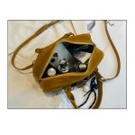 Maillard suede bowling all-match handbag shoulder bag