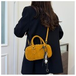 Maillard suede bowling all-match handbag shoulder bag