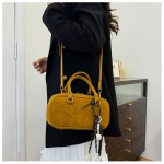 Maillard suede bowling all-match handbag shoulder bag