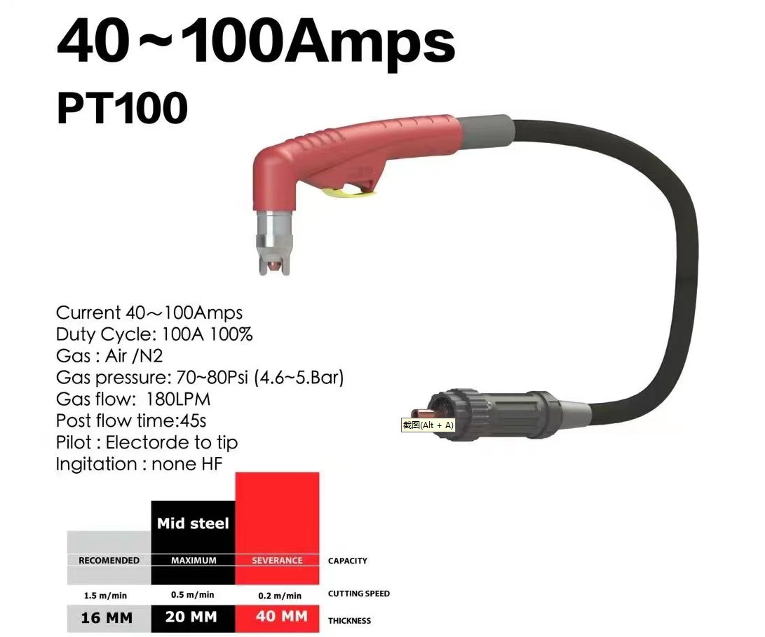 PT100 IPT100 PLASMA CUTTING TORCH