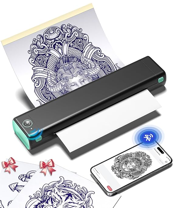 Phomemo Tattoo Template Printer, M08F Wireless Thermal Tattoo Printer