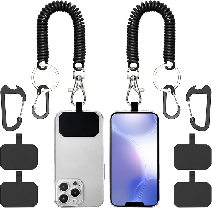 Mobile Phone Tether Anti-Theft Strap Carabiner