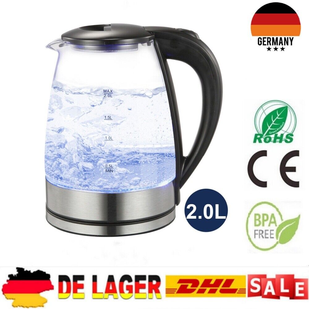 Glass kettle 2L-DE