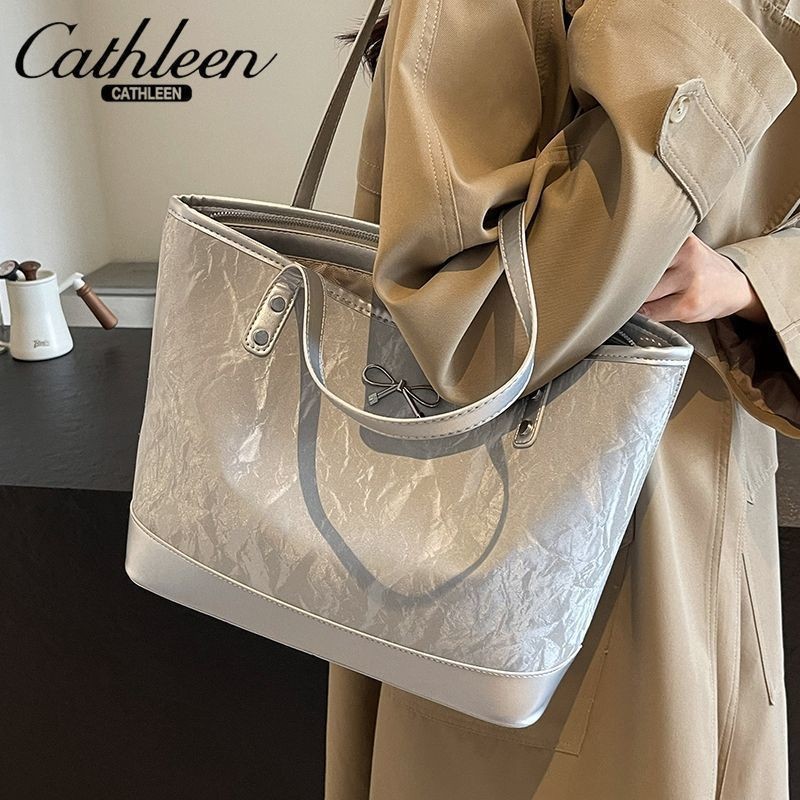 Casual Large Capacity Tote Bag Women's 2024 Autumn New Trendy Simple Fashion Shoulder Bag Handy Underarm Bag