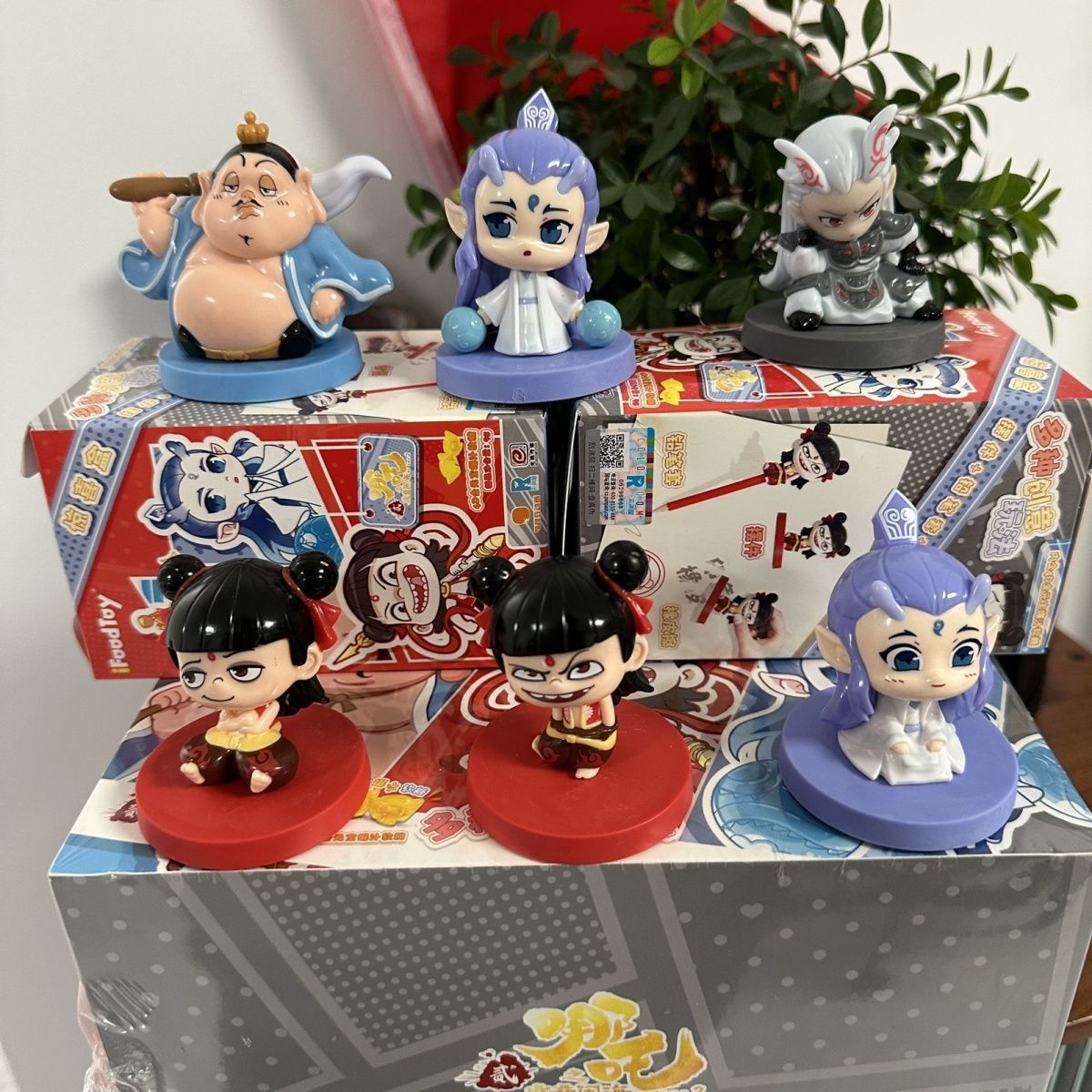 Nezha: The Demon Boy Naohai series figures, Ao Bing figures, ornaments, a complete set of hot-selling Taiyi real figures
