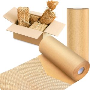 Сотовая бумага, ширина 30, 38, 50 см, длина 10 м - 250 м в рулоне, настраиваемая