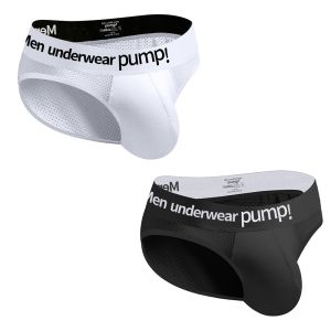 2PCS Calzoncillos Bóxer para Hombre, Malla Transpirable de Secado Rápido, Ropa Interior Deportiva Cómoda para Hombre, de Cintura Baja, Realzador de Caderas, Calzoncillos Casuales para Hombre