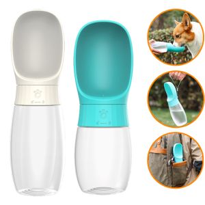 Botella de agua portátil para perros, dispensador de agua para mascotas para viajes al aire libre, venta al por mayor de 10 piezas