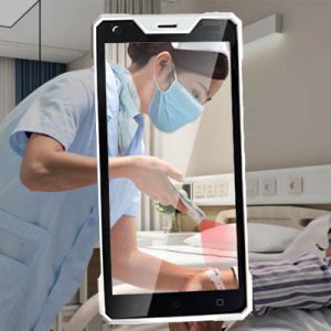 工廠最低價 5.5 吋 抗菌材料製成的 PDA 手持終端 PDA QR 碼/二維條碼掃描器，具 NFC，適用於醫療行業
