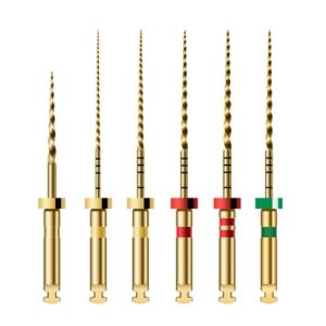 ISO 표준의 유연한 가이드 팁 Ni-Ti 파일, 열 활성화 및 사전 굽힘 가능, 국가 표준 M3, 딥 오럴 근관 파일 세트 6개, 길이 19mm 및 25mm