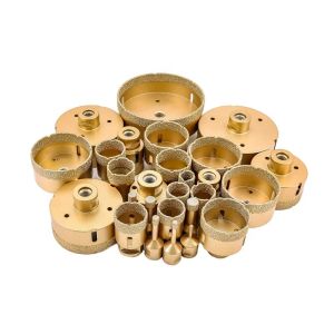 真空燒結金剛石芯鑽頭、瓷磚孔鋸、大理石鑽孔鋸，帶有 M14 螺紋